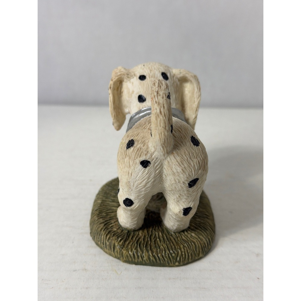 Vintage Dalmatian Puppy Dog Figurine Spotted Resin Small Animal Decor - Picture 3 of 9
